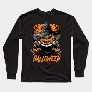 Scarecrow Halloween Long Sleeve T-Shirt